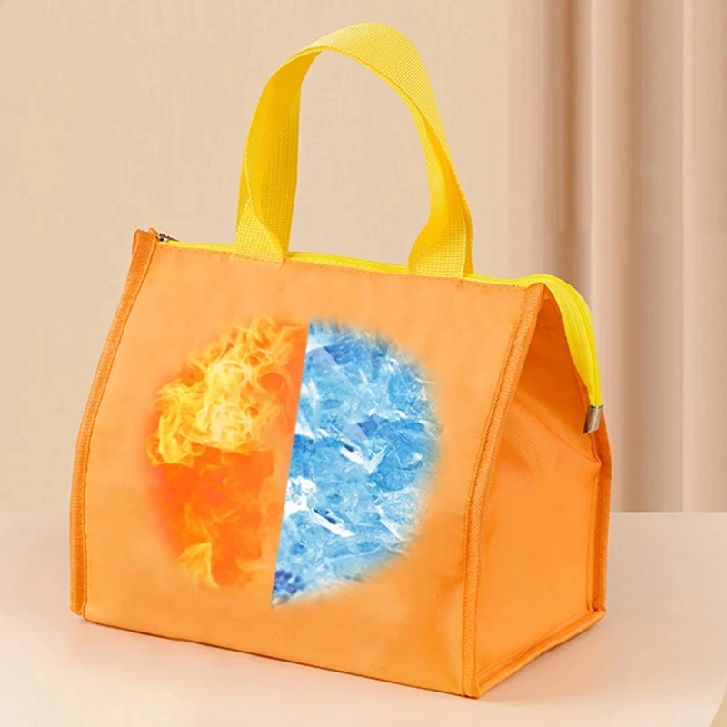 Tragbare Thermo-Lunchbox-Taschen für Damen und Kinder, zur Aufbewahrung von Lebensmitteln, Handtaschen, Reise-Picknick-Beutel, isolierte Kühlbox, Bento-Tasche – Detail 9