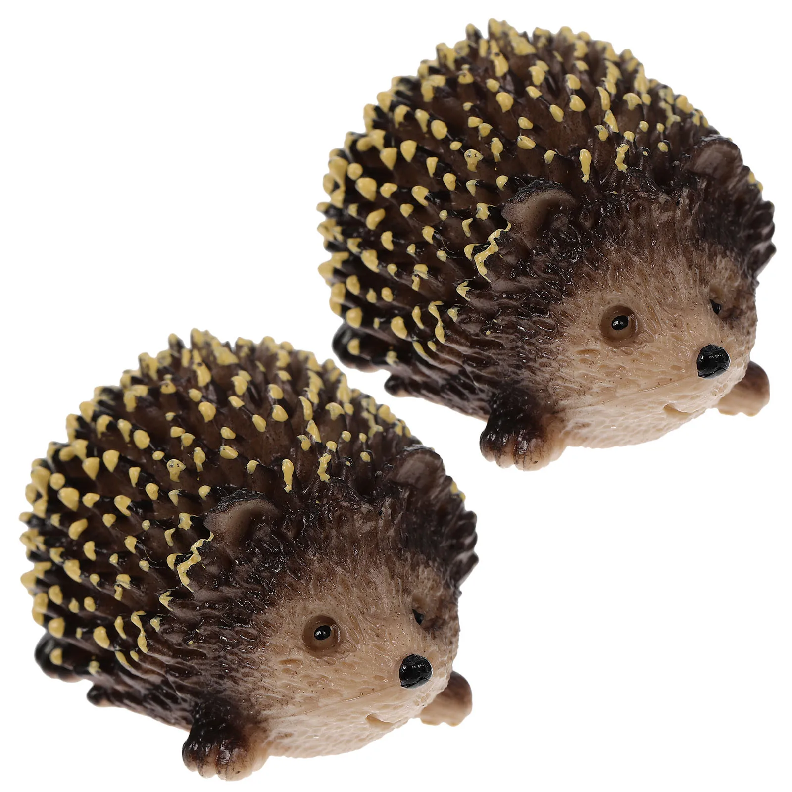 

2Pcs Garden Decoration Hedgehog Sculptures Miniature Outdoor Plant Pot Ornaments Plastic Hedgehog Craft Bonsai Micro Landscape