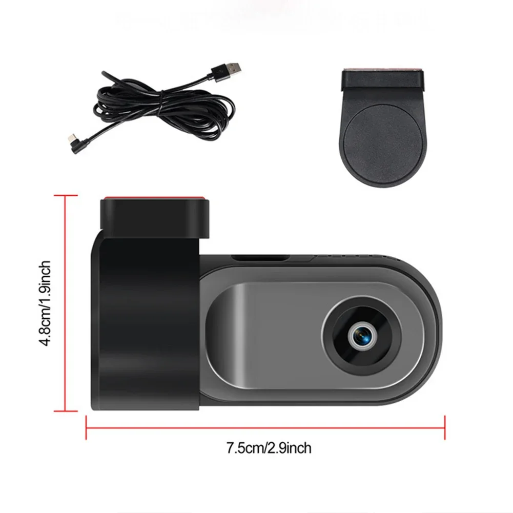 Suitable For Android 720P WiFi Hidden Dash Cam Front Mini Car Camera with Night Vision 24H Parking Mode Includes 64GB