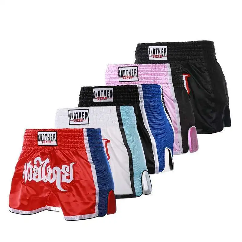 Mesh Boxing Training Shorts Men Women Personality Embroidery Bottoms Durable Sturdy Sweat Multiple Loose Styles Shorts Pants