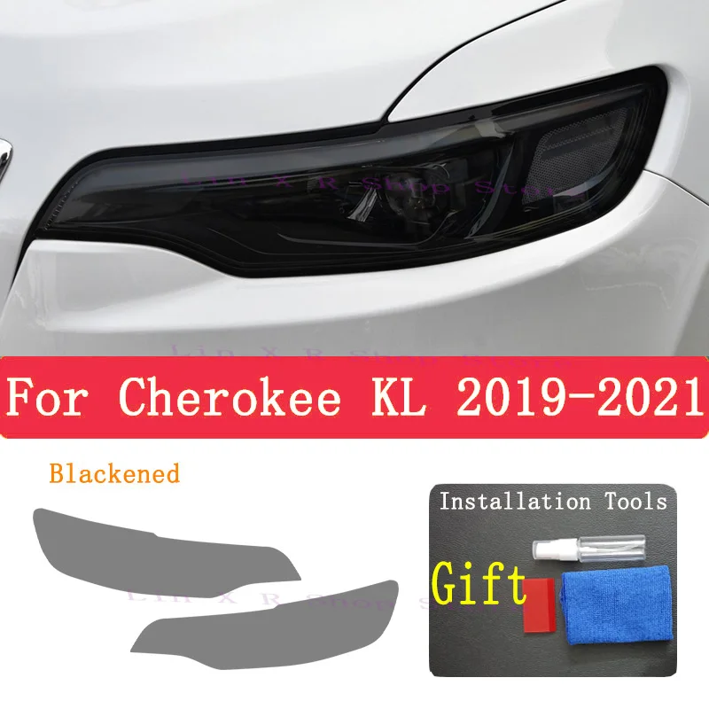 

For Cherokee KL 2021 2020 TPU Car Exterior Headlights Anti-Scratch Protective Film Headlamps Repair Sticker Accessories Refit