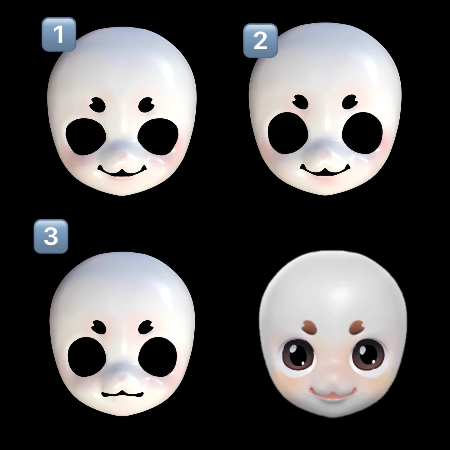 

Kigurumi Base Mask Headbase Furry Cosplay Costume Accessories Cosplay Mask Gentle and Handsome 3D Printing