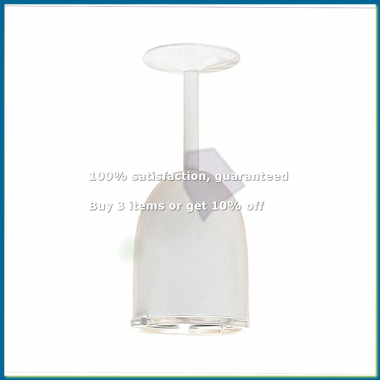 Wine Glass Stainless Steel Double Layer Goblet Color Large Capacity Tumbler Wine Cup White-A27I