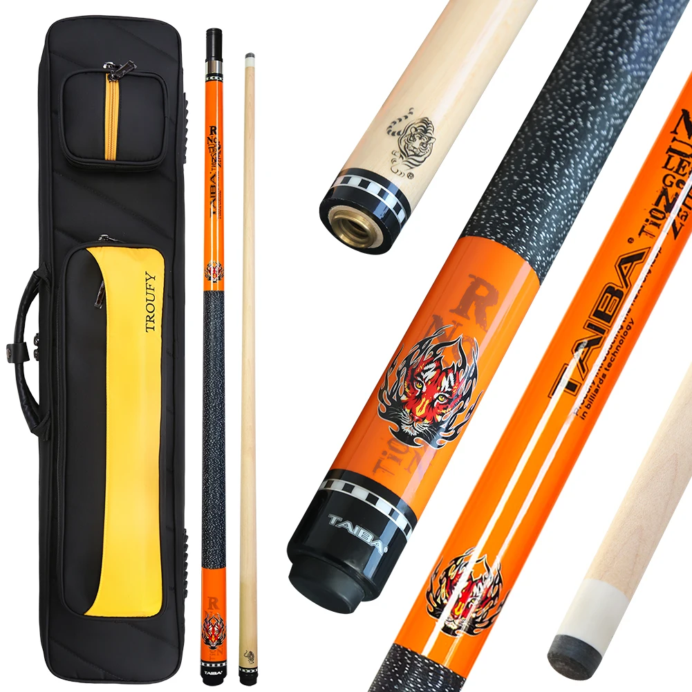 

Biiliards Cue Case Set Pool Cue Stick 13mm/11.5mm Tip Size Linen Thread Anti Slip Grip Pool Cue Case Set Billiards Accessories