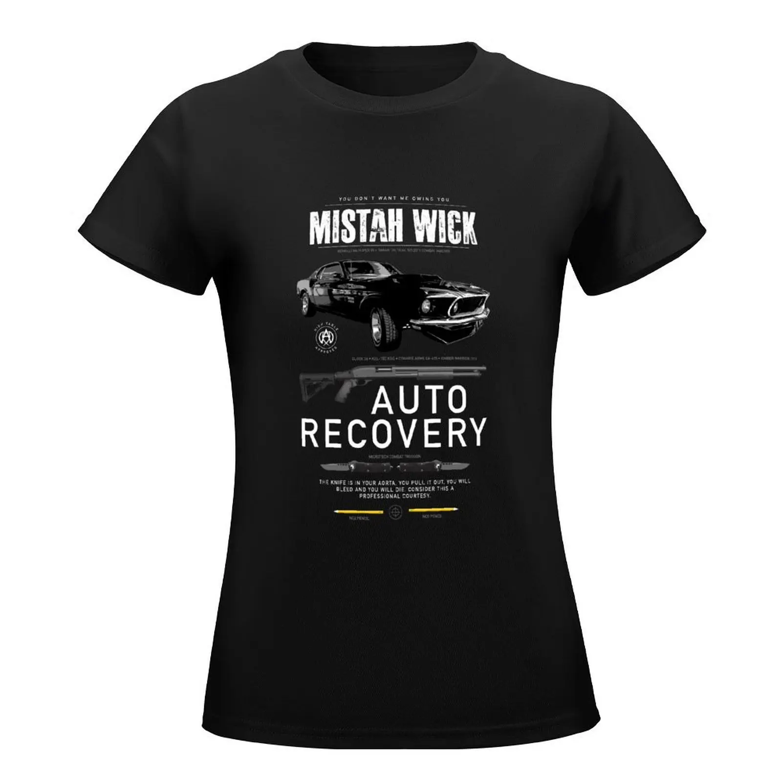 Mistah Wick - Auto Recovery T-Shirt sublime animal print shirt for girls blacks aesthetic clothes clothes for woman