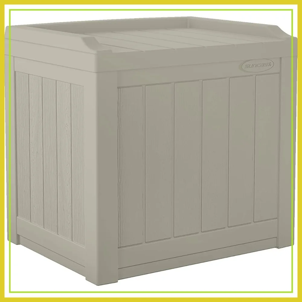 

22 Gallon Outdoor Storage Box with Seat, Weatherproof Patio Deck Box for Cushions, Tools & Towels, Pool, Yard & Garden