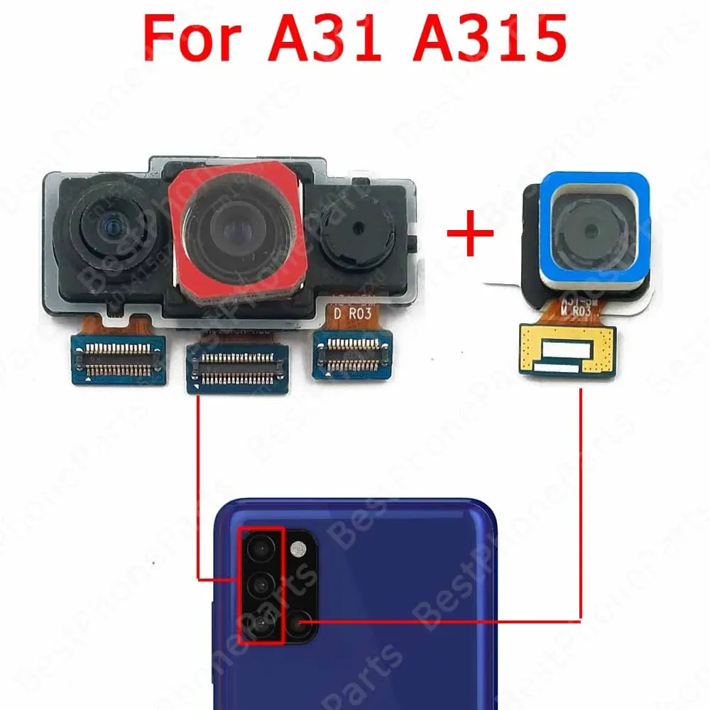 Back Camera For Samsung Galaxy A01 A11 A21 A21s A31 A41 A51 A71 5G Rear Camera Module Backside View Repair Spare Parts