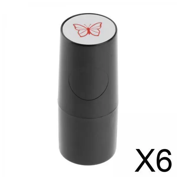 

6x Premium Golf Ball Stamper Stamp Marker Impression Seal Golf Accessories Symbol Waterproof , Butterfly