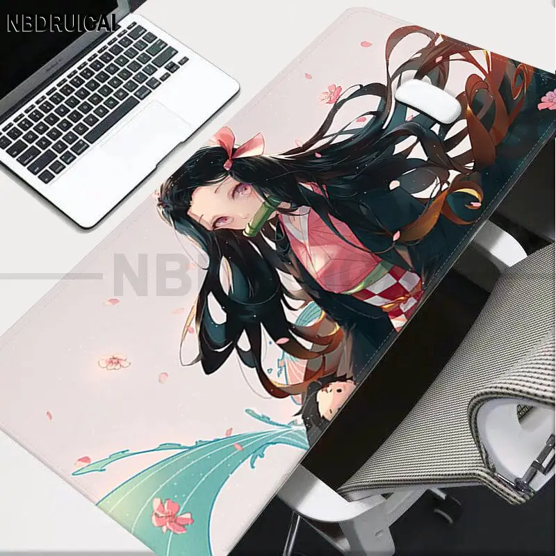 Demon Slayer Kamado Nezuko własne maty piękny rozmiar maty podkładka pod mysz Anime dla gracza CSGO pulpit PC laptopa