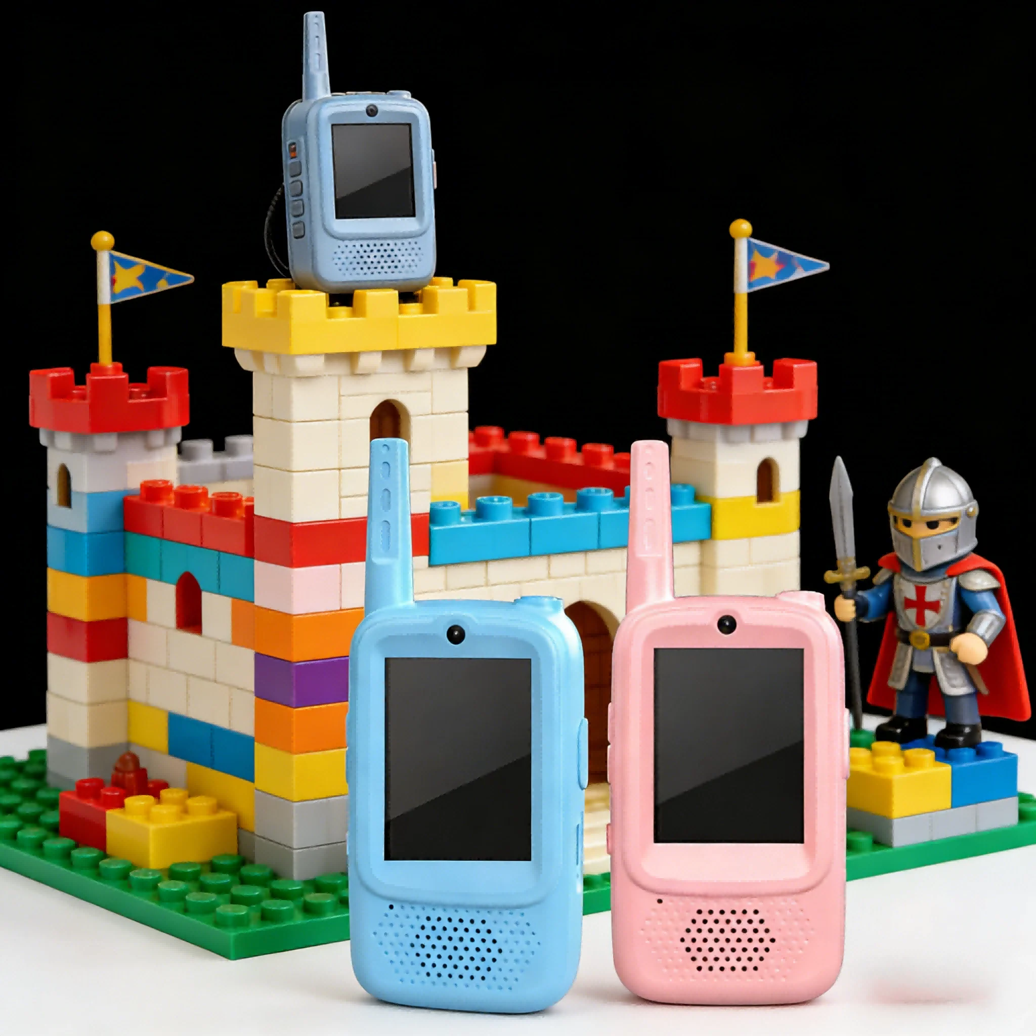 Video-walkie-talkies voor kinderen, oplaadbare walkie-talkies voor kinderen, binnen- en buitenspeelgoed voor spel, feest, kamperen, kerstcadeau