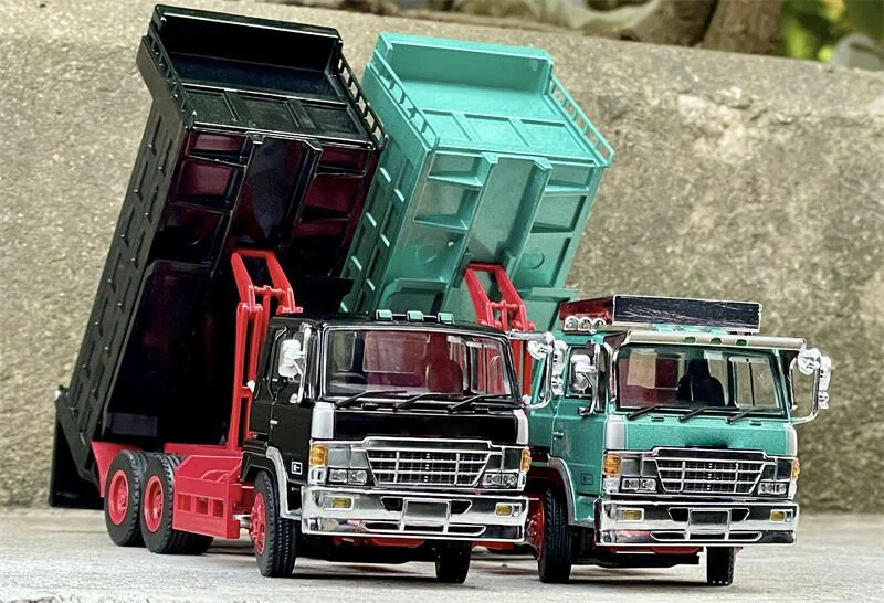 **Pre-Order** *Collection link DBGT 1:64 Super Dolphin Dump Truck Green/Black / Isuzu ELF Engineering/ Die-Cast Car Models Gifts