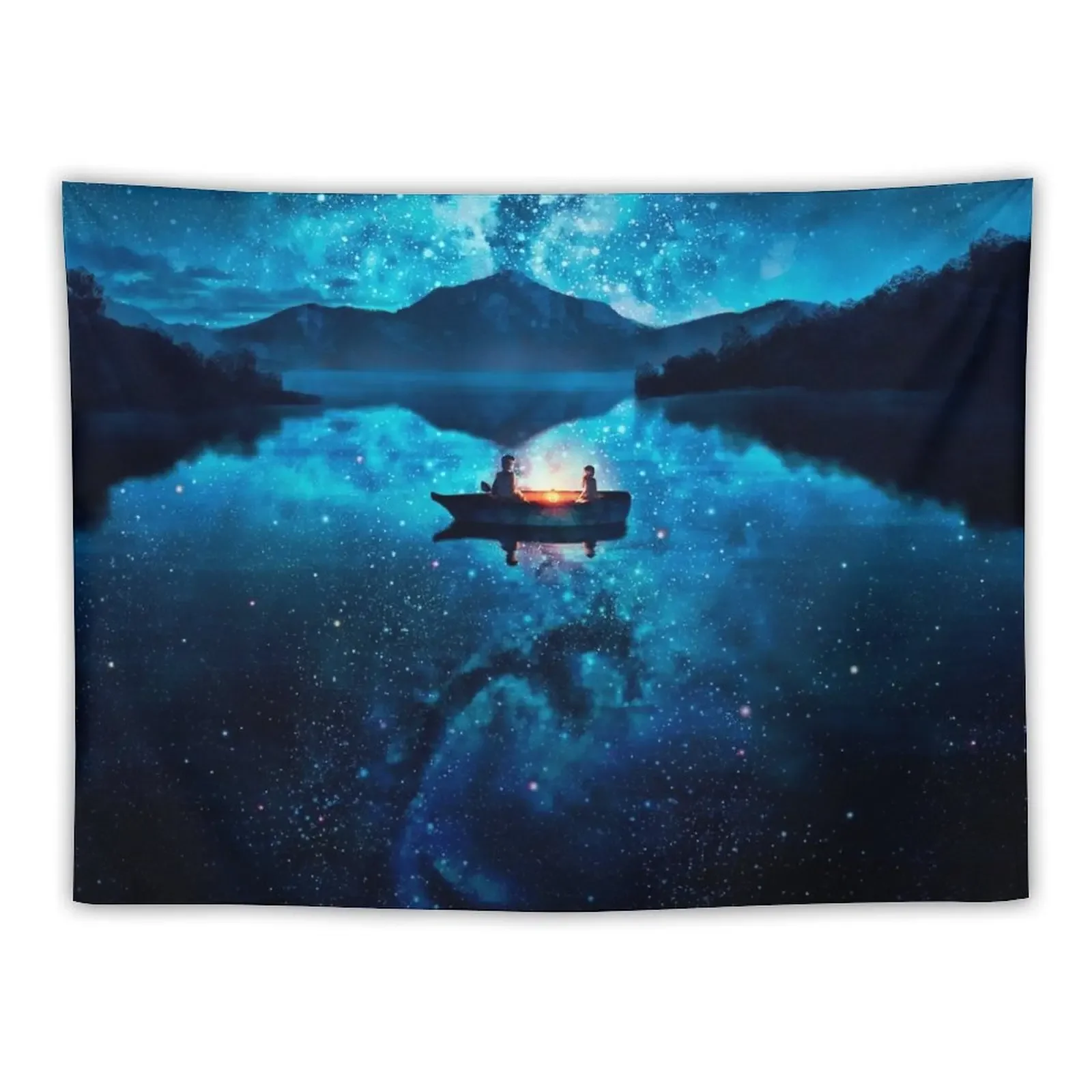 

Anime Stars Lake Tapestry For Bedroom Room Decor Tapestry