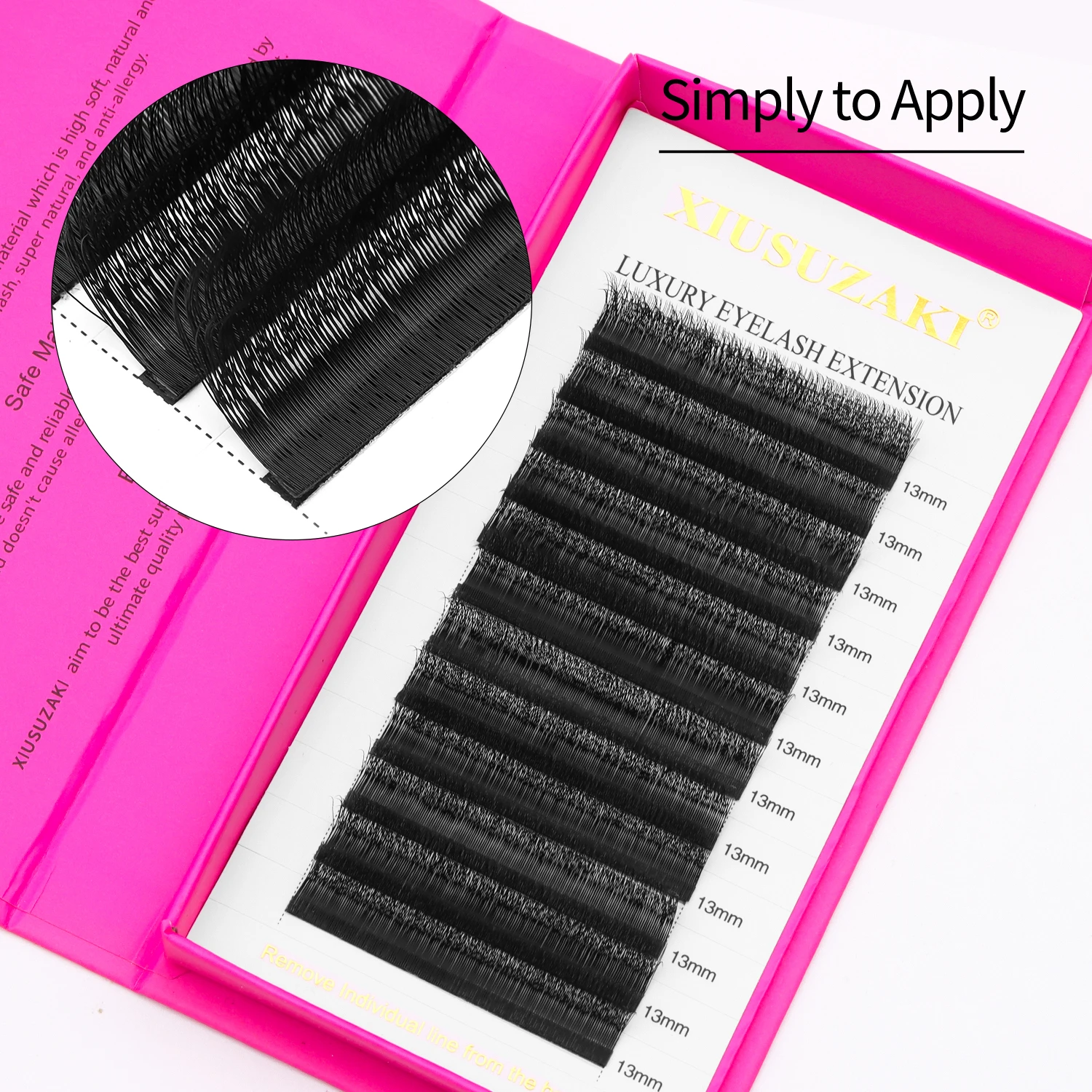 시우스자키 이중 레이어 YY 속눈썹 연장 매트 블랙 2중 YY 속눈썹 연장 프리메이드 볼륨 팬 인조 속눈썹 도구