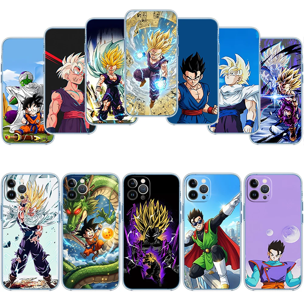 Dragon Ball Gohan Transparent Phone Case for Samsung Galaxy A04 A04S A14 A23 A34 A54 M23 M33 M52 M53