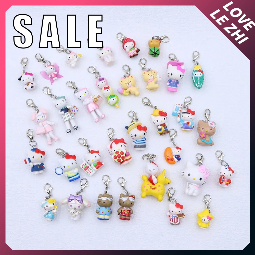 

Kawaii Sanrio Cartoon Doll Keychain Cute Mini Rabbit Butterfly Wing Hello Kitty Phone Earphone Bag Accessories Sales Promotion