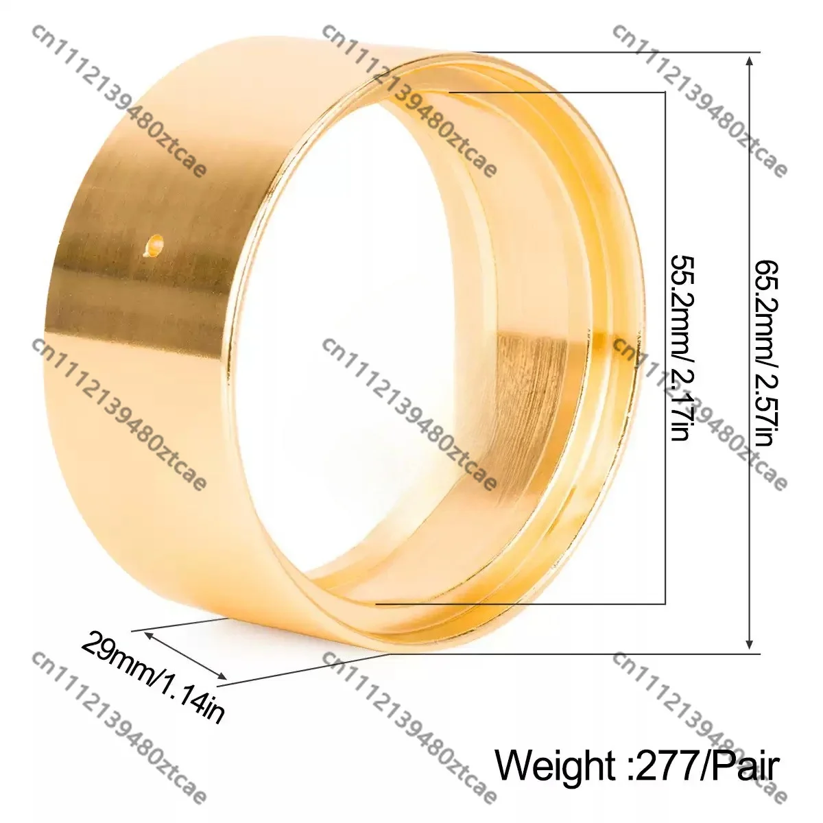 Metal Wheel Rim Counterweight Ring Fit 2.2 Inch Hub For 1/10 Scale RC Simulation Rock Gravity Adjustment Modification Parts