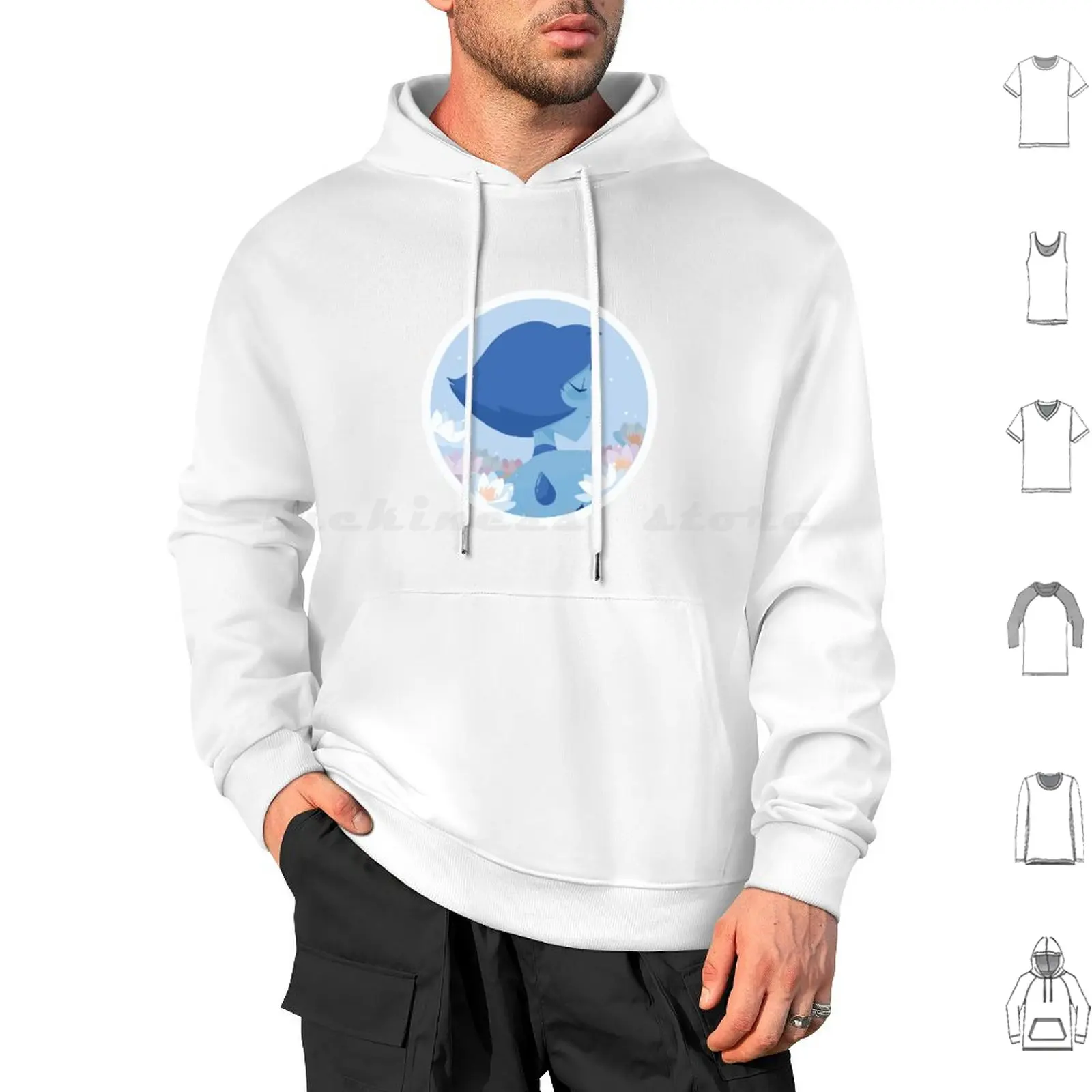 Pastel Lapis Lazuli Portrait Hoodies Long Sleeve Steven Universe Stevenuniverse Rbfanart Steven Universe Steven Pearl