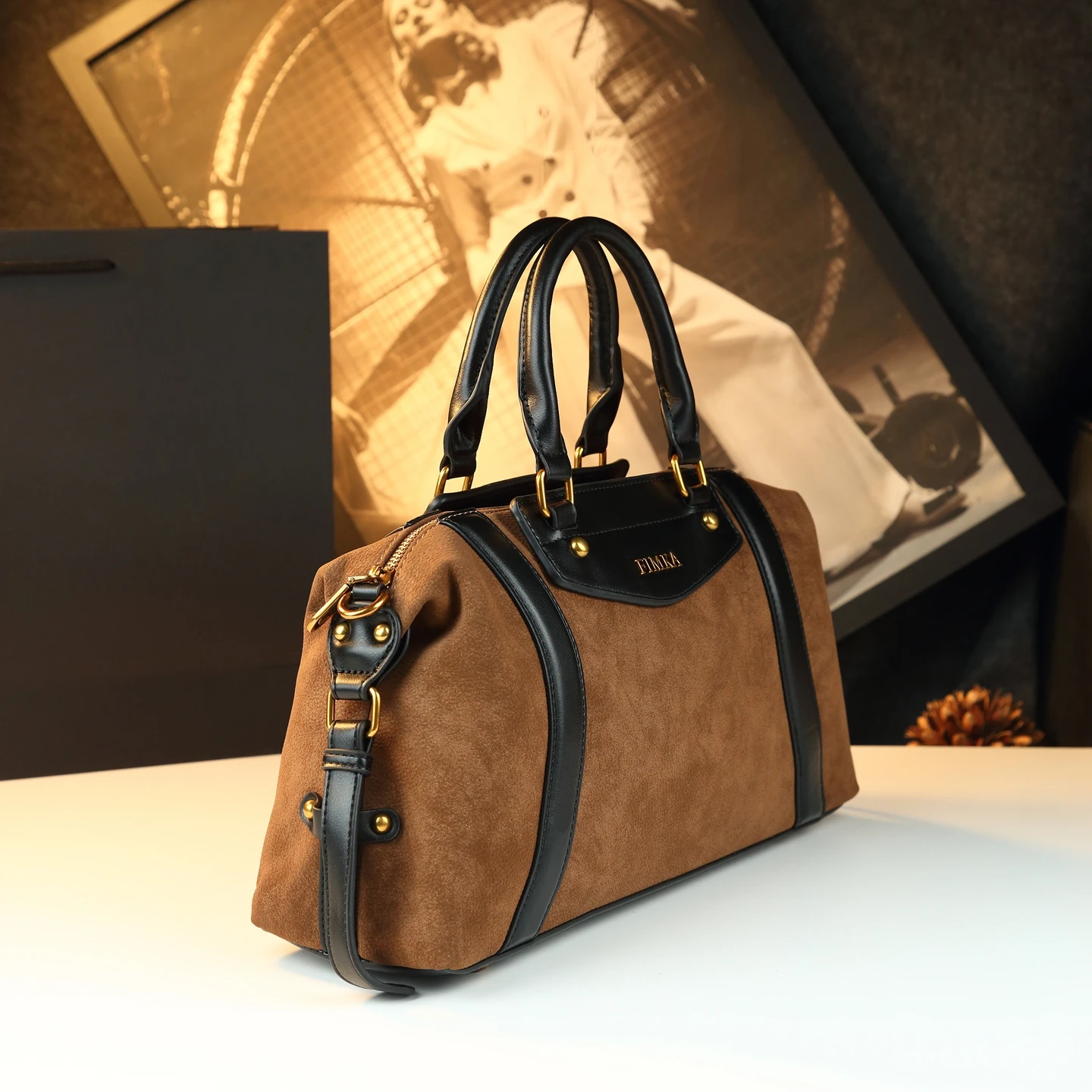 Mercerized Suede Cowhide Handbag Women 2025 New Fashion Pillow Bag Casual Shoulder Bag Retro Women's Bag