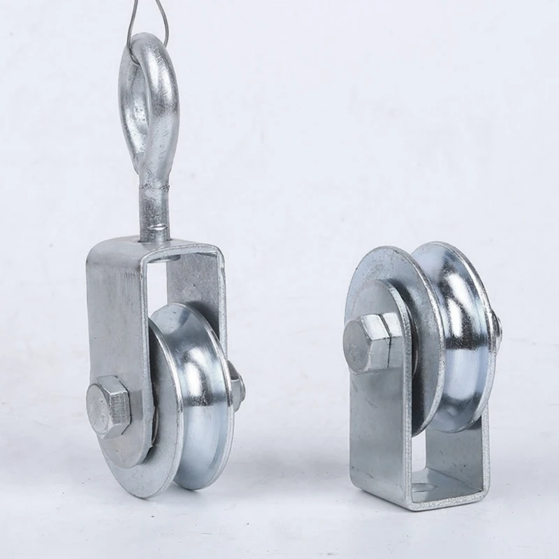 Alloy Steel Cable Pulley Block Wheel With High Load Bearing Pulley For Strength Training Industrial Use Heavy Lifting M4YD