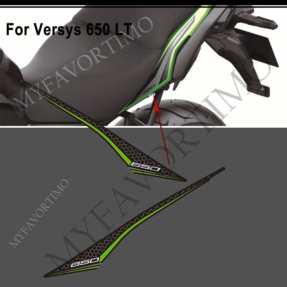 Stickers Decals Tank Pad Protector Kit Knee Wind Deflector Windshield Windscreen For Kawasaki Versys 650 LT Touring Motorcycle