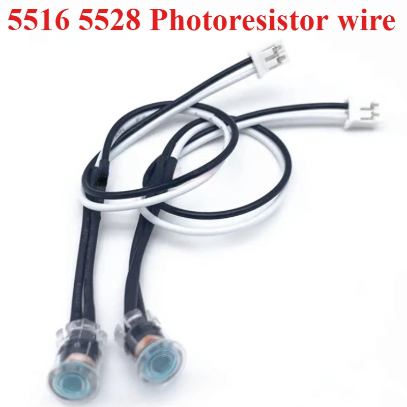 

5/10/30/50Pcs/lot 5516 5528 Light Dependent Resistor Photoresistor Waterproof Cable Wire Monitoring line length 15cm 30cm