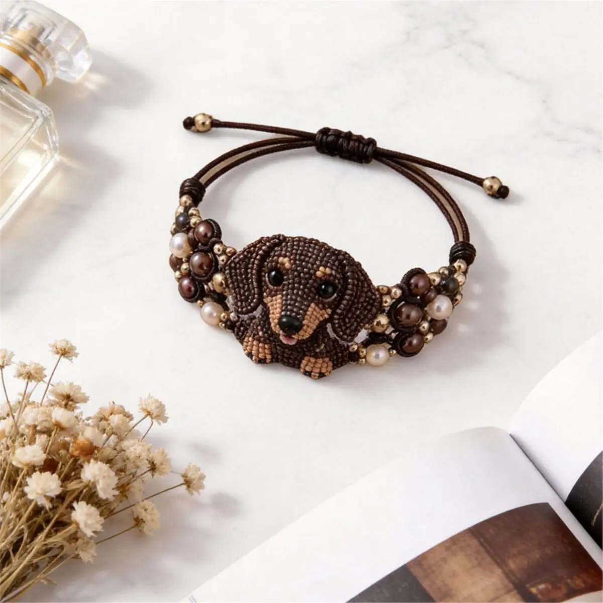 DIY Beaded Bracelet Making Kit, Animal Bracelet Craft Set with Pet Shapes, Beginner Bead Art Kit, Careful Handmade Gift