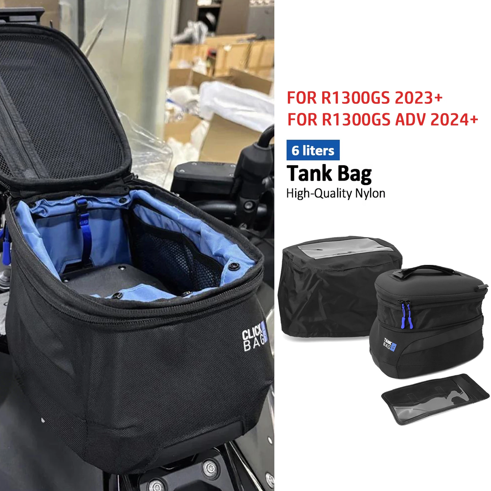 

Боковая сумка-кофр для мотоцикла BMW R1300GS Adventure R 1300 GSA R1300 GS ADV 2024 2025 23, водонепроницаемая сумка для хранения, 6 л