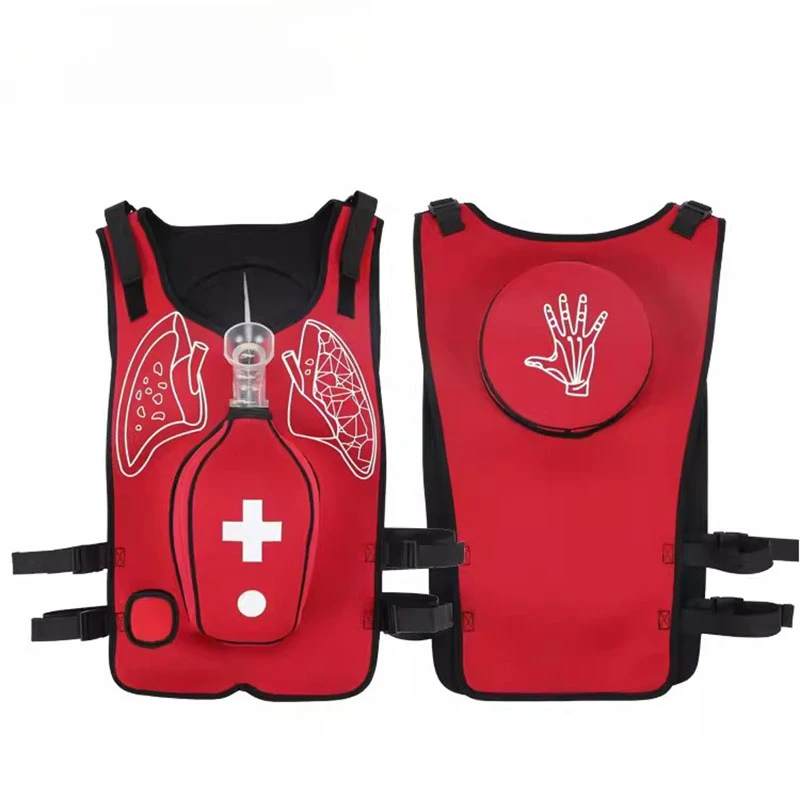 Training Vest with Tracheal Blockage Vest Wearable Adult Infarction Teaching Mold