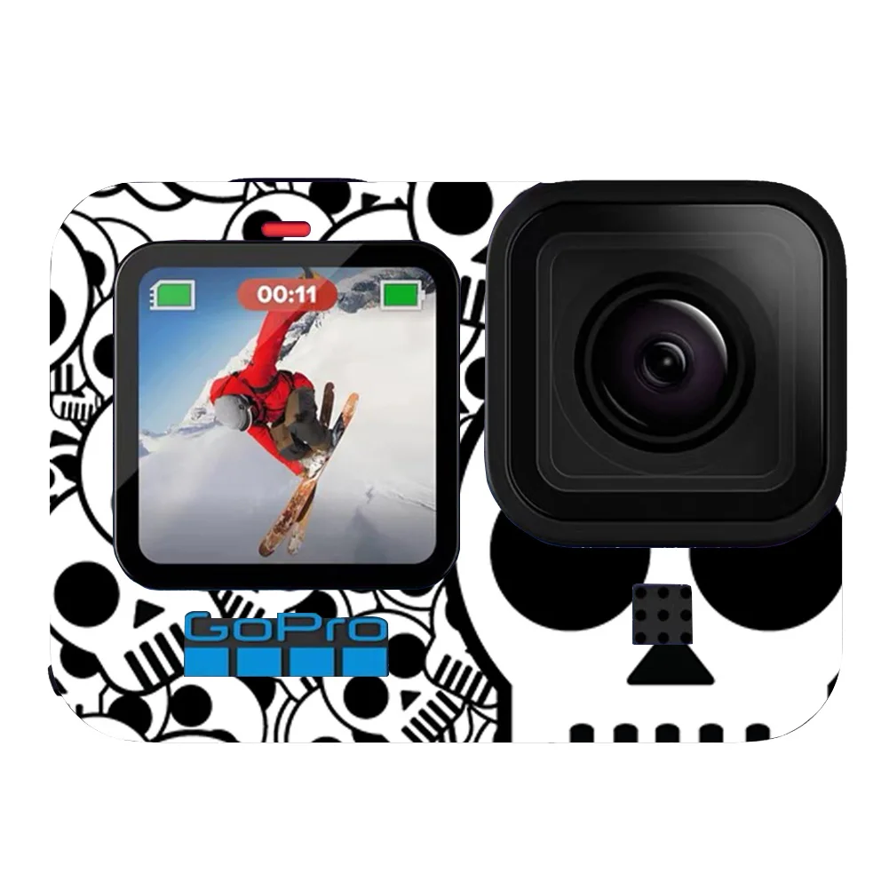 for GoPro Hero 12/11/10/9 Sticker Black Cameras for Gopro 12 Skin For Protector Coat Action Camera Wrap Cover Sticker for GOPRO