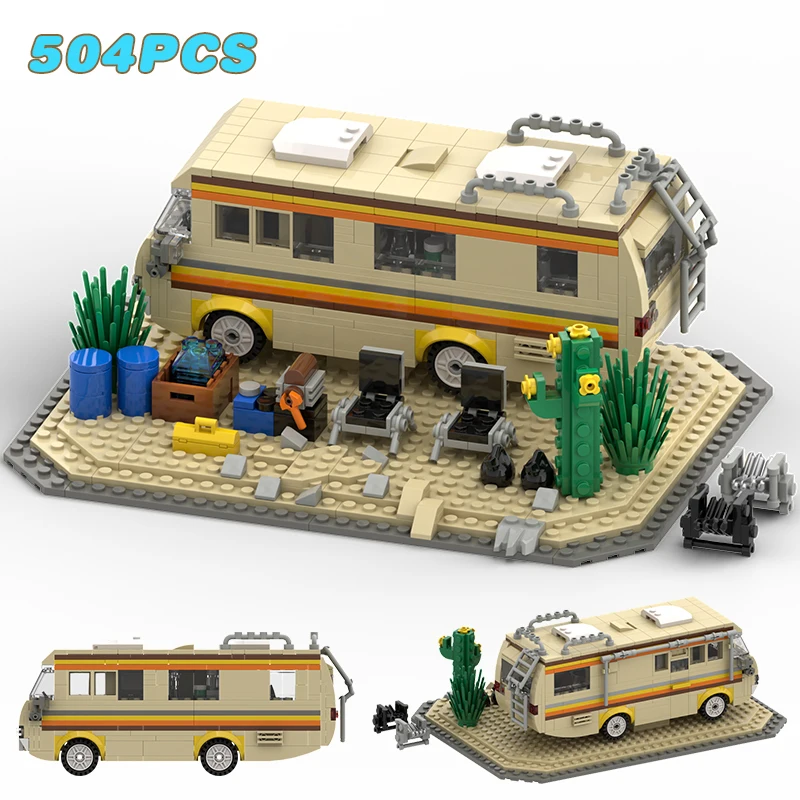 Breaking Bad RV Building Blocks Kit Creative Van House Camper Toys modello fai da te giocattoli per bambini adulti natale compleanno regalo di Halloween