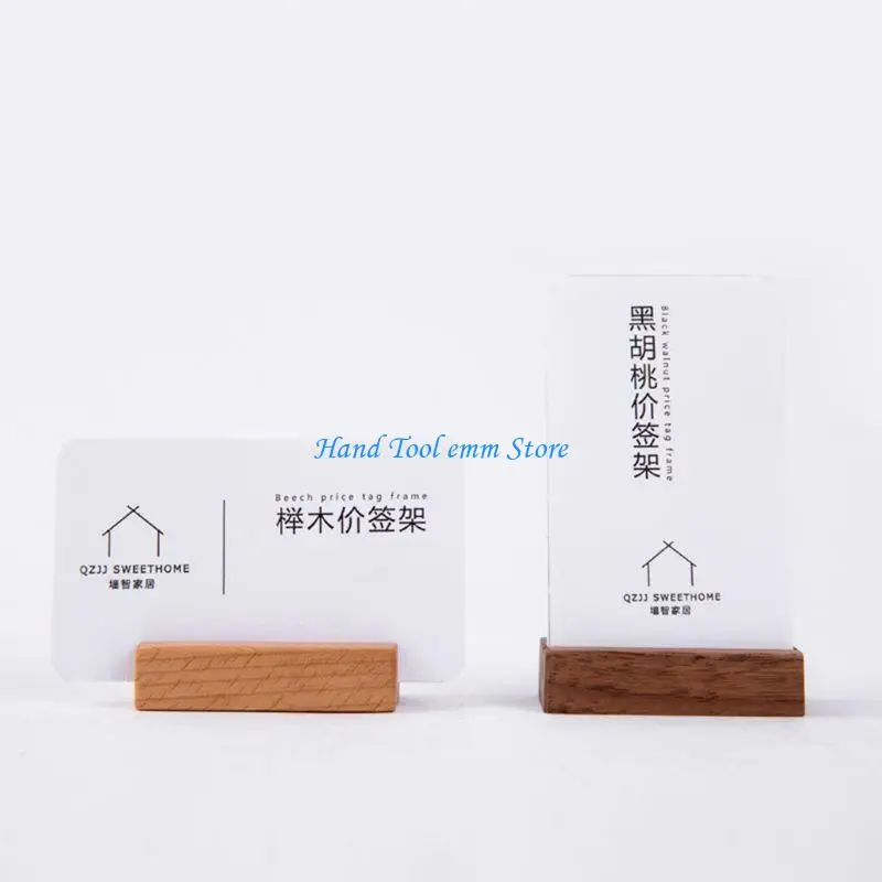H37F Wooden Numbers Photo Display Stand Dinner Part Shopping Mall Jewelry Shop Price