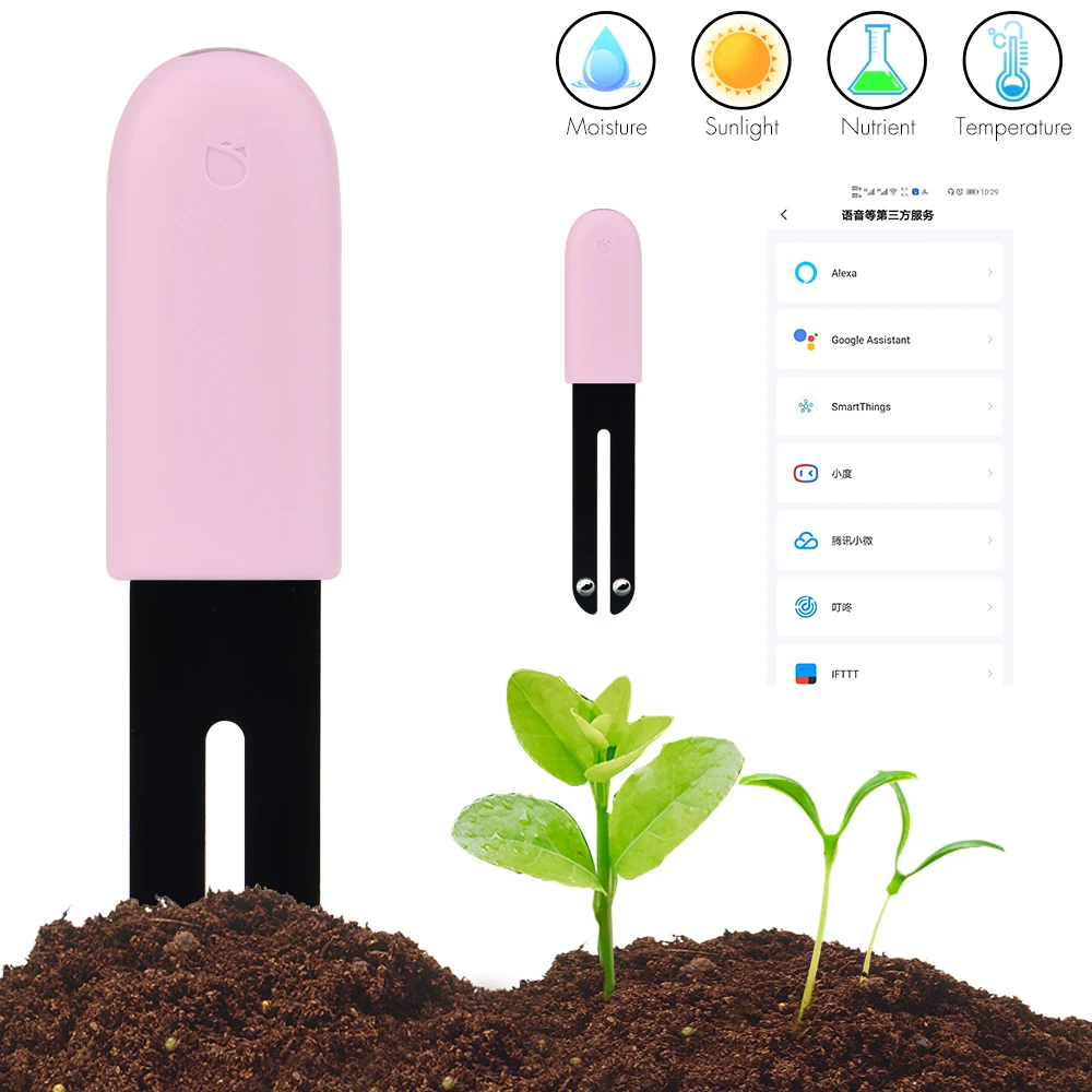 Tuya HHCC 꽃 모니터 글로벌 버전 플로라 모니터, 정원 관리 식물 잔디 토양 물 비옥도 스마트 테스터 센서 감지기