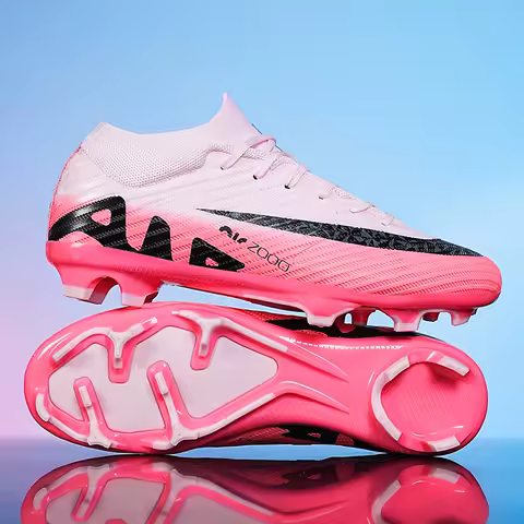 Men Soccer Shoes Professional Field Society Original TF/FG Resistant Football Boots Outdoor High Quality Long Spikes Sneakers