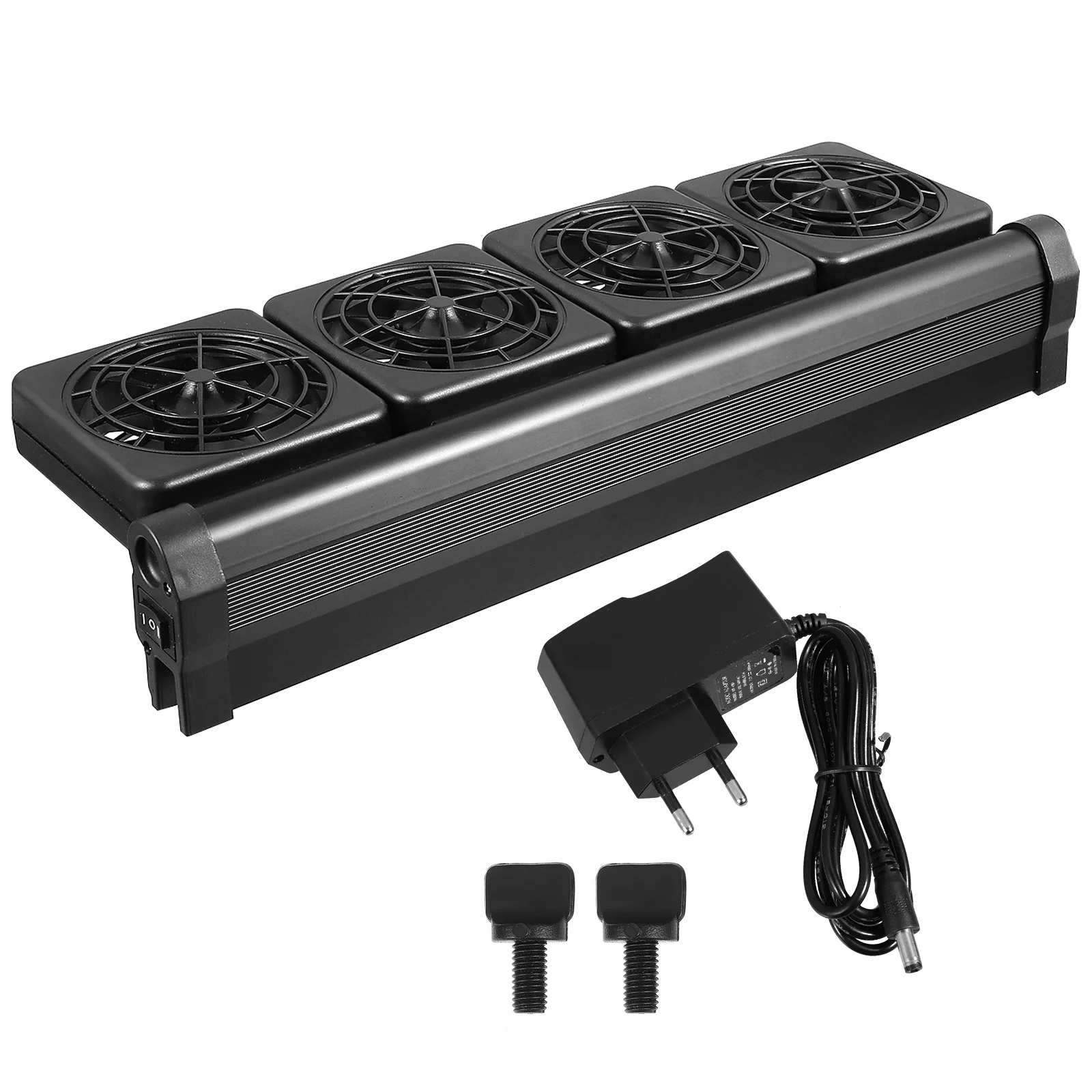 

Cooling Fan System For Aquarium Adjustable 4-Head Fish Tank Cooling Gear Wind Speed Saltwater Freshwater 1.2Cm Clamp