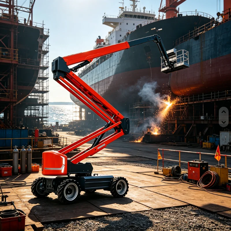 10m 12m 22m 30ft 40ft 100ft Mini Small Self-propelled Tracked Crawler Articulated Boom Lift Aerial Cherry Picker for Agriculture