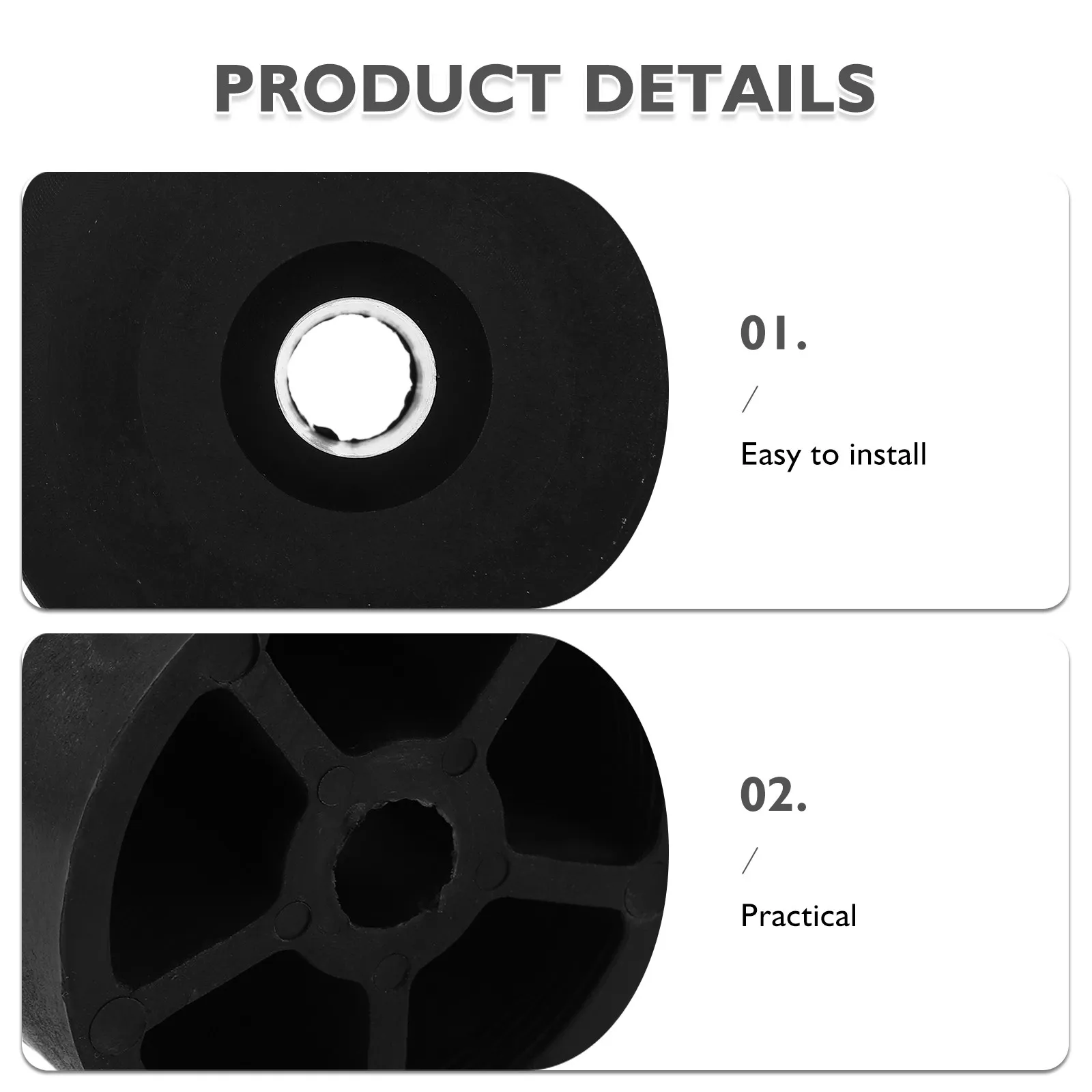 Universal Car Body Lift Blocks Kit 2x3 Rubber Mount Bushings for Chassis Heightening Vibration Isolation Undercarriage