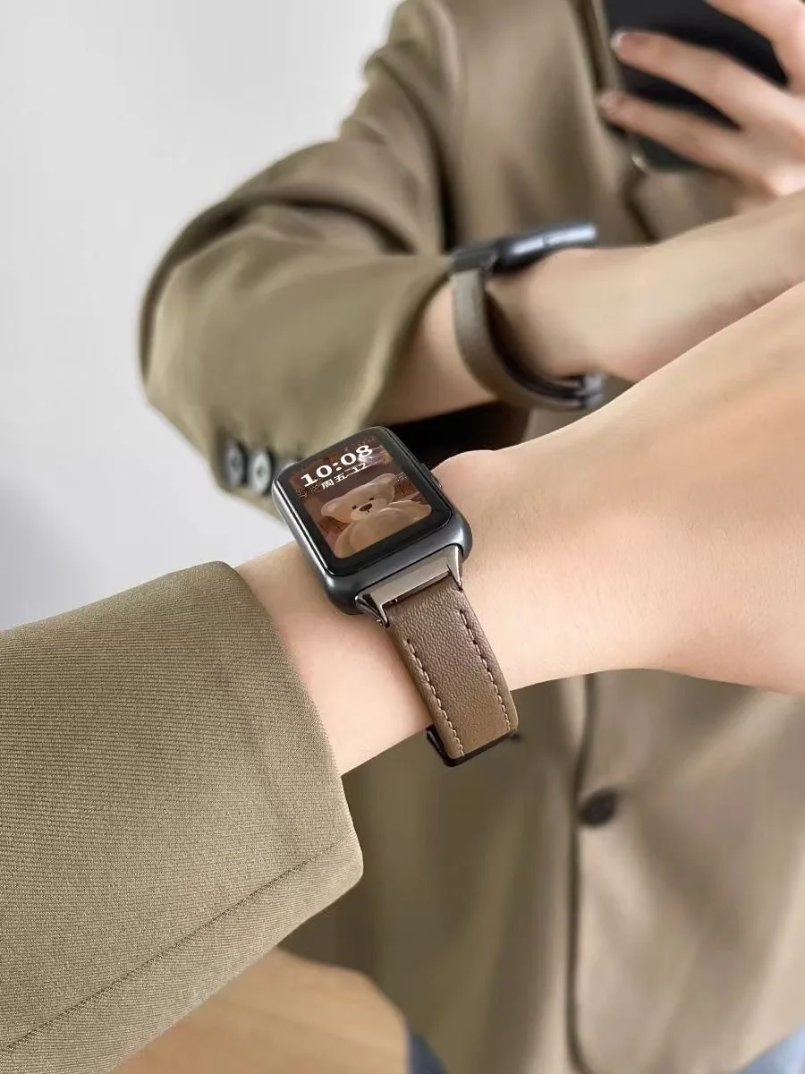 حزام جلدي مغناطيسي لهواوي باند 10 9 8 سوار كوريا قابل للتعديل سوار ساعة رياضي لهواوي باند 10 باند 9 باند 8 معصمه