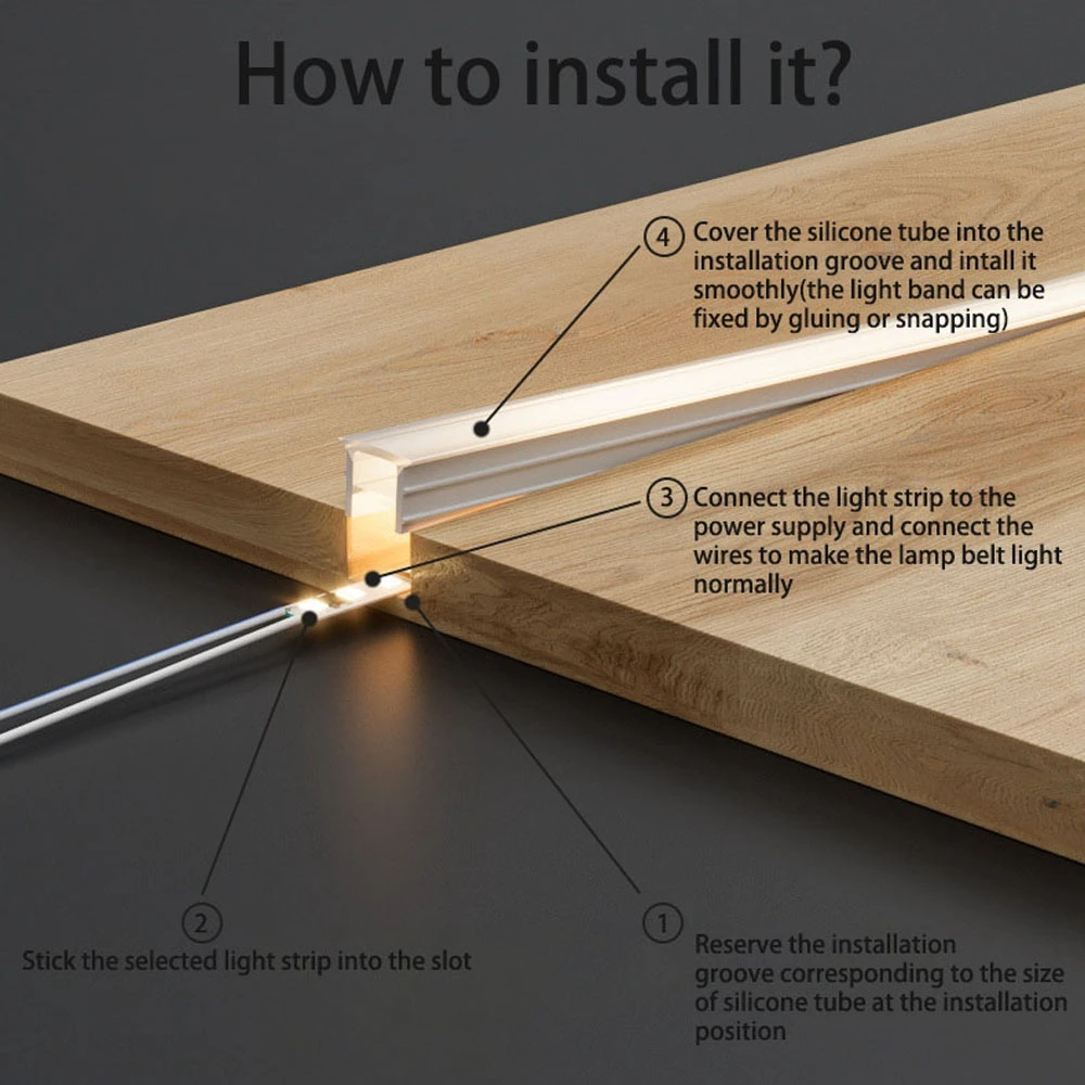 Tubo de silicona LED integrado para WS2811 WS2812B, tira de luz Flexible, luces de neón sin focos, interior y exterior, resistente al agua IP67