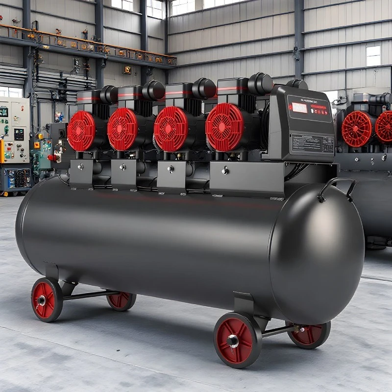 Oil Free Silent Air Compressor Industrial Large Pump Small Inflator Auto Repair Paint Woodworking Equipment