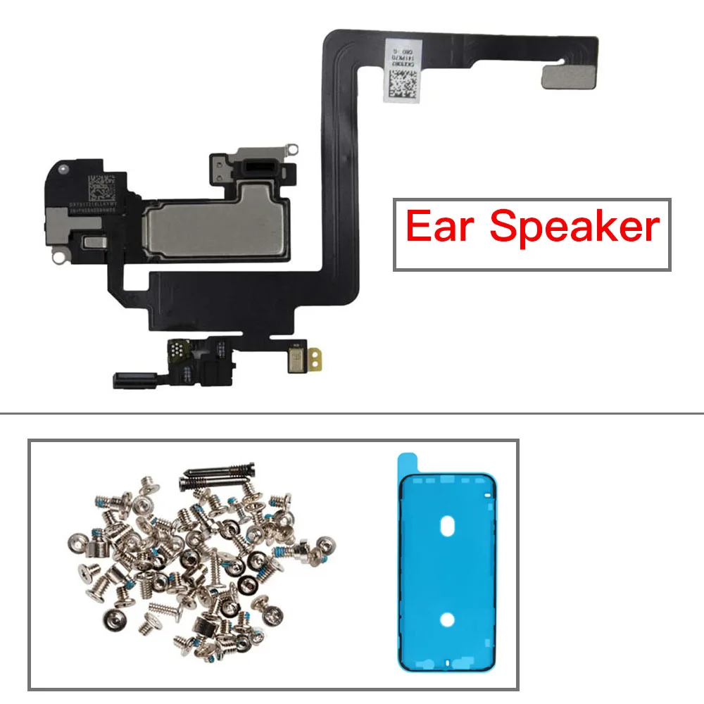 Ear piece Speaker Flex Cable RePlacement For iPhone X XR XS 11 Pro Max Top Loud Speaker And Screws Screen Waterproof