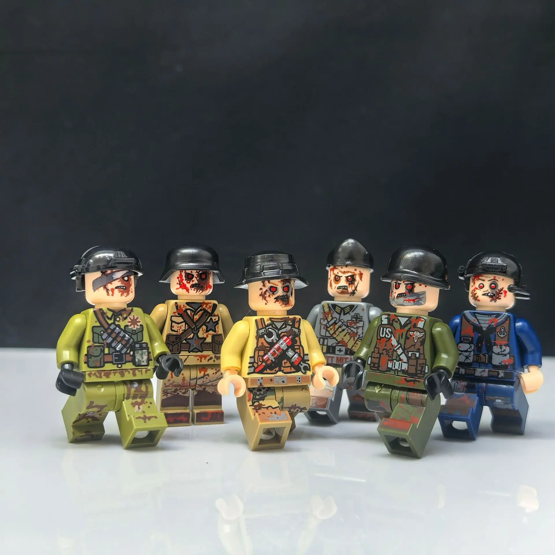 Blocs de construction, poupées humanoïdes, jouets, figurines d'action numériques, jouets assemblés, jouets éducatifs sur chenilles pour enfants