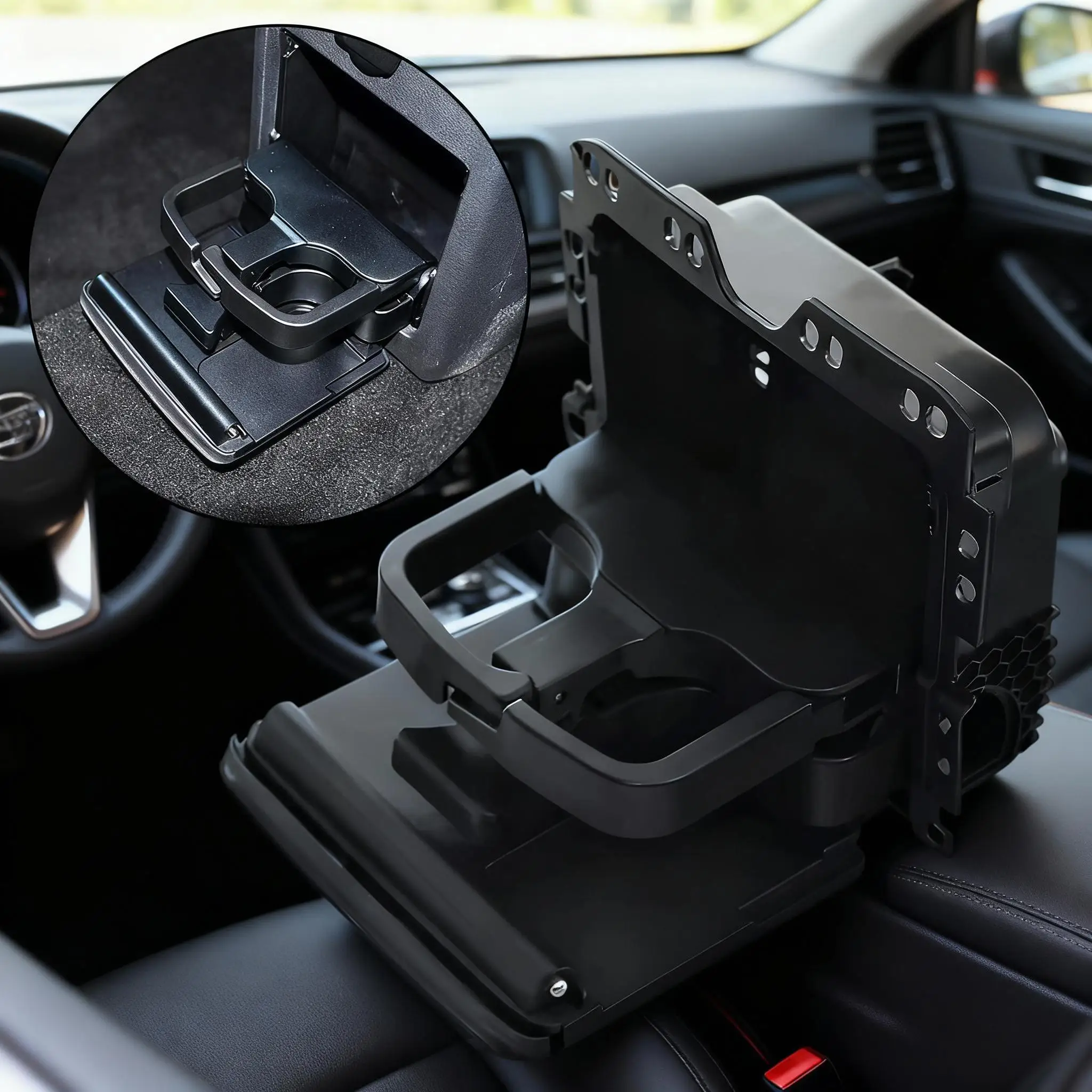 

For Golf PLUS 2012-2014 For Sharan 2011-2016 Water Drink Bottle Cup Rack Central Console Rear Armrest Water Drink Cup Holder