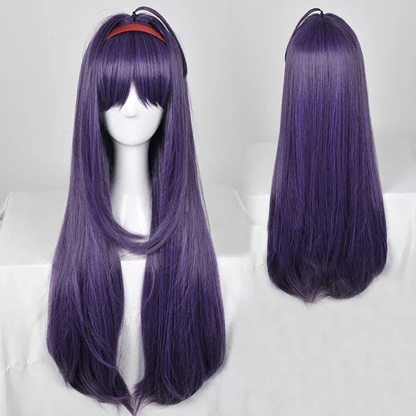Anime Sword Art Online Zekken Konno Yuuki Long wig Cosplay Synthetic Hair SAO Zekken Konno Yuuki Halloween Party Role Play wigs