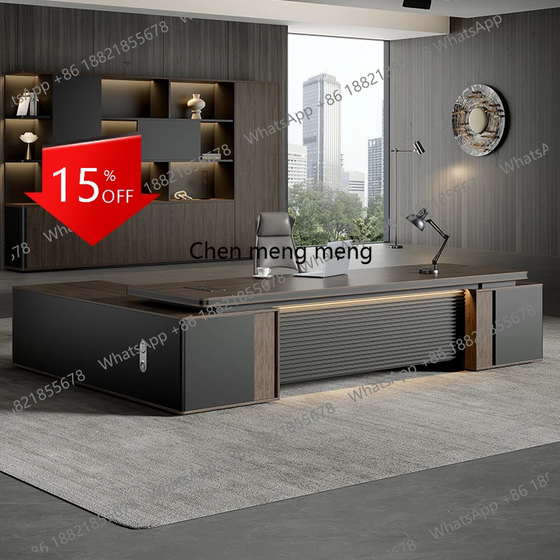 

A139 Simple Boss Desk European Cabinets Reception High Quality Unusual Office Desk Conference Designer Mesa Escritorio Furniture