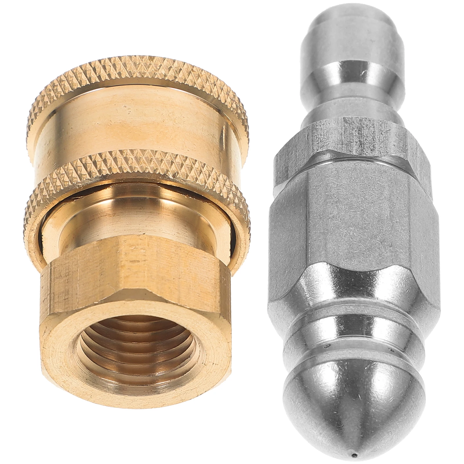 

1 Set High Pressure For Sprayer Cleaning Rotating Water Hose Nozzle Head Stainless Steel Jet Hose Accessories Garden