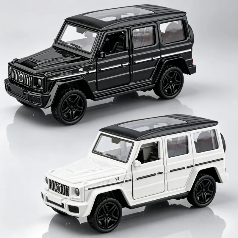 1:36 Alloy Off-Road Car Model, Die-Casting Process, Can Open Door Rewind, Children's Boy Collection Gift, desktop Decoration