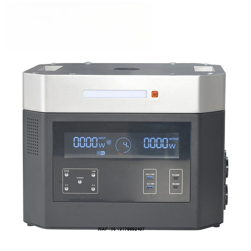 High-power Portable Outdoor Mobile Power Supply Solar Charging 2000W Emergency Energy Storage Battery
