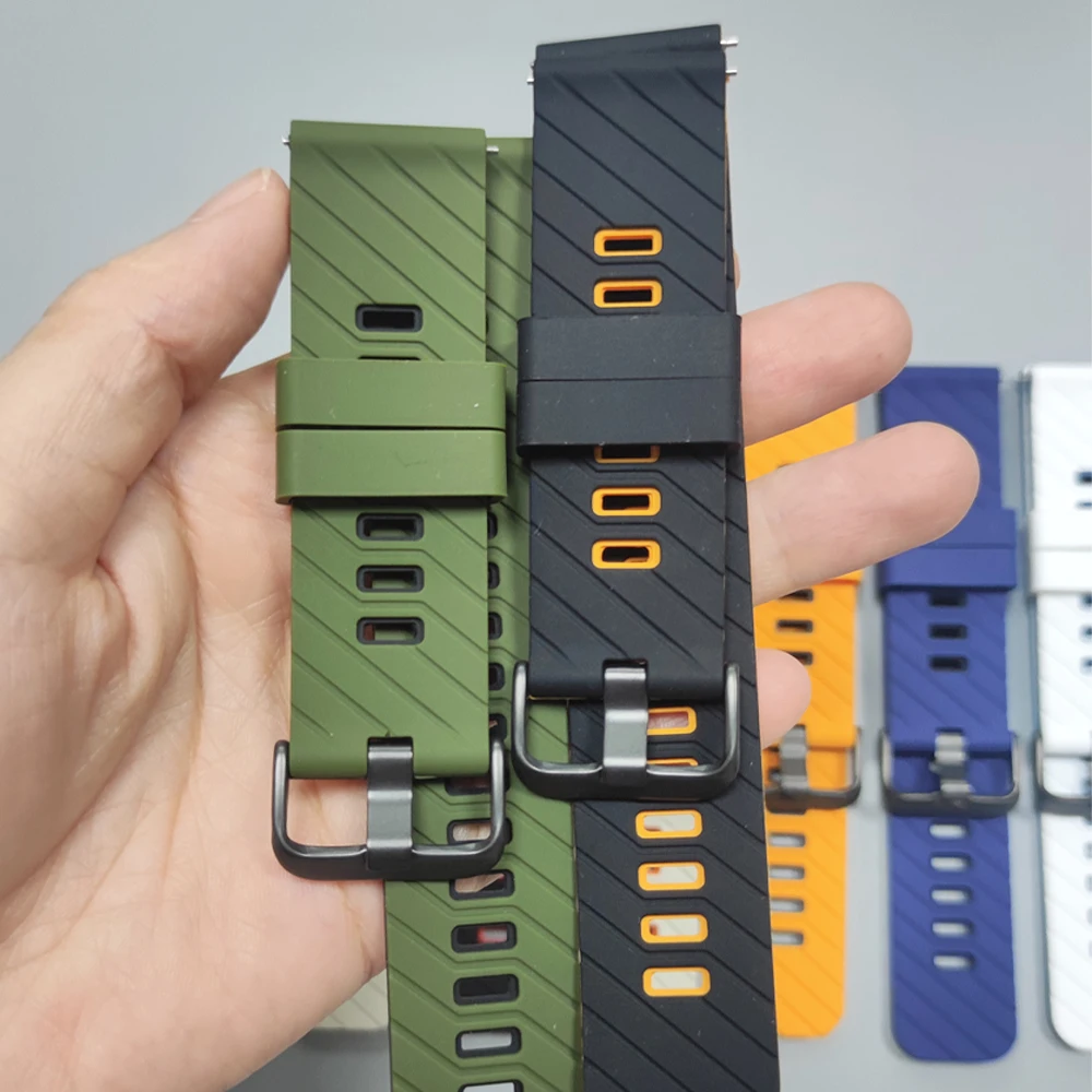 الإفراج السريع 22 مللي متر اثنين لهجة سيليكون حزام ل Garmin Forerunner 570 47 مللي متر 265 255 الموسيقى/Venu 4 3 2 45 مللي متر الرياضة حزام الساعات سوار