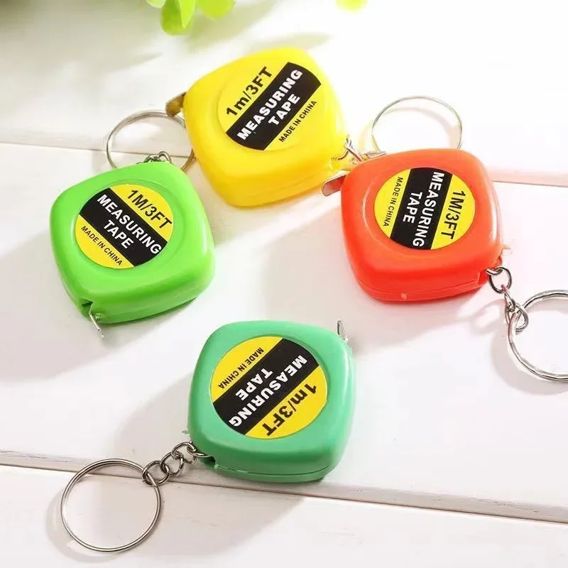 

1pcs Retractable Soft Ruler Tape Measure With Keychain Mini Portable Sewing Tailor Cloth Ruler Measuring