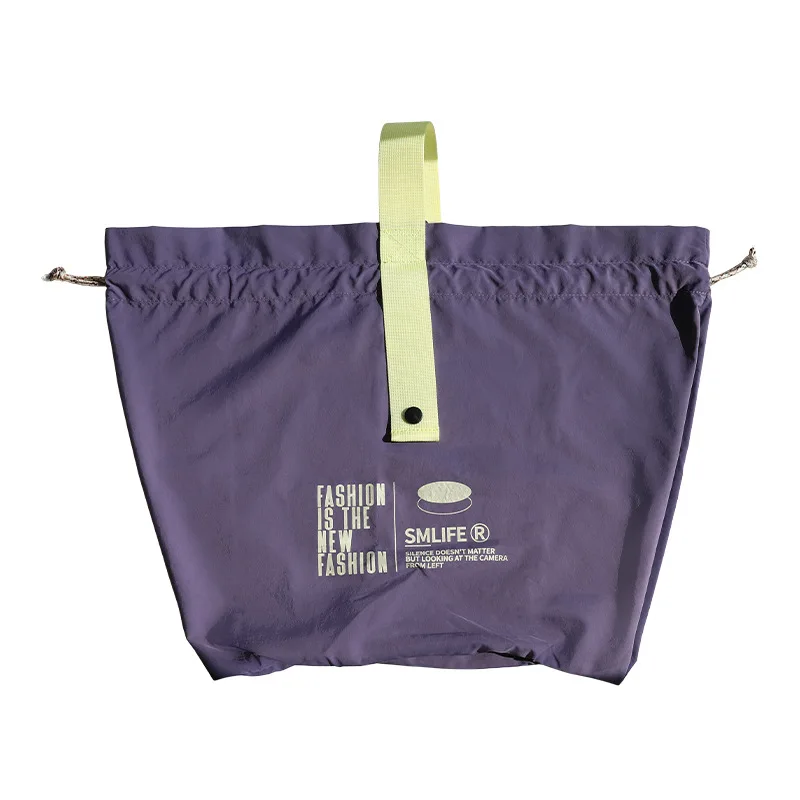 Grote Capaciteit Tooling Wind Draagbare Reizen Picknick Opbergtas Handtas Met Trekkoord Geïsoleerde Boodschappentas Nylon Lunchtas